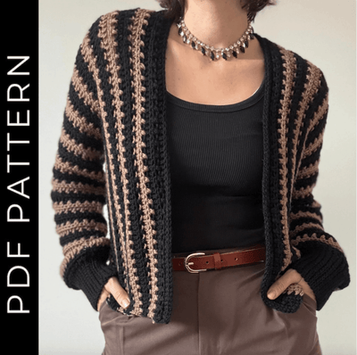 Lania Cardigan crochet pattern + Video Tutorial